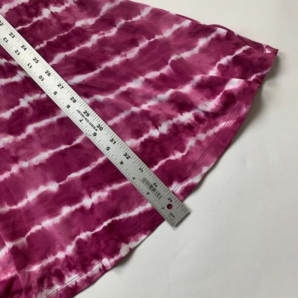 Athleta Santorini Thera Womens Dress Size Small Pink White Tie Dye Sleeveless - Picture 5 of 5